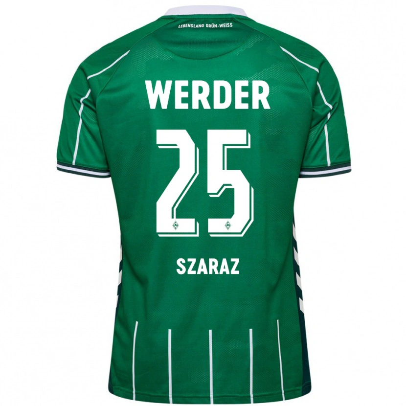 Danxen Mujer Camiseta Lina Szaraz #25 Verde Blanco 1ª Equipación 2025/26 La Camisa México