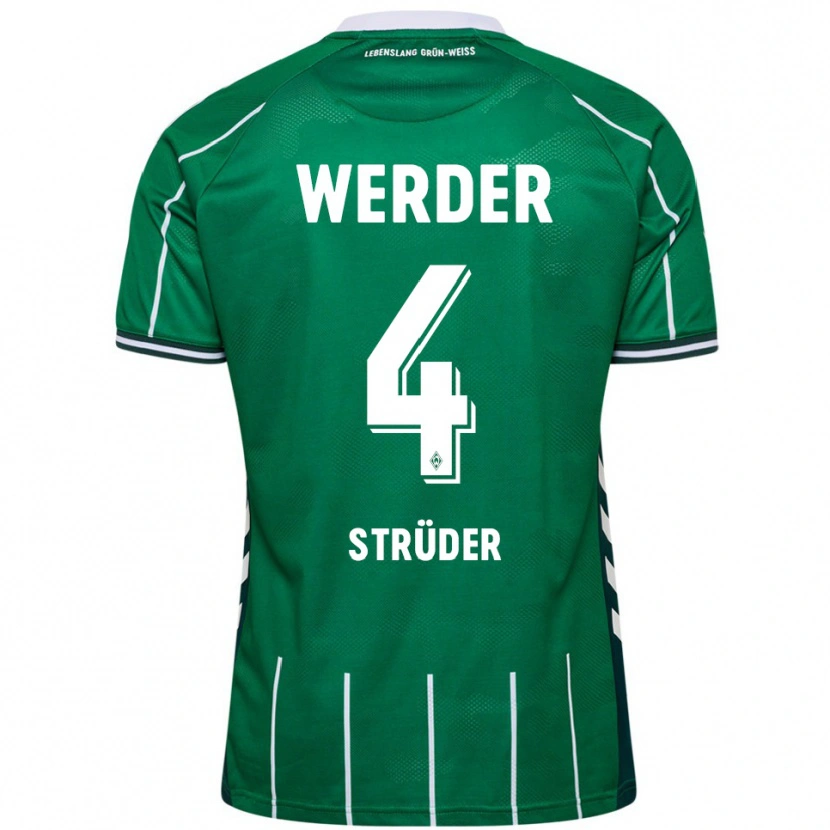 Danxen Mujer Camiseta Mika Strüder #4 Verde Blanco 1ª Equipación 2025/26 La Camisa México