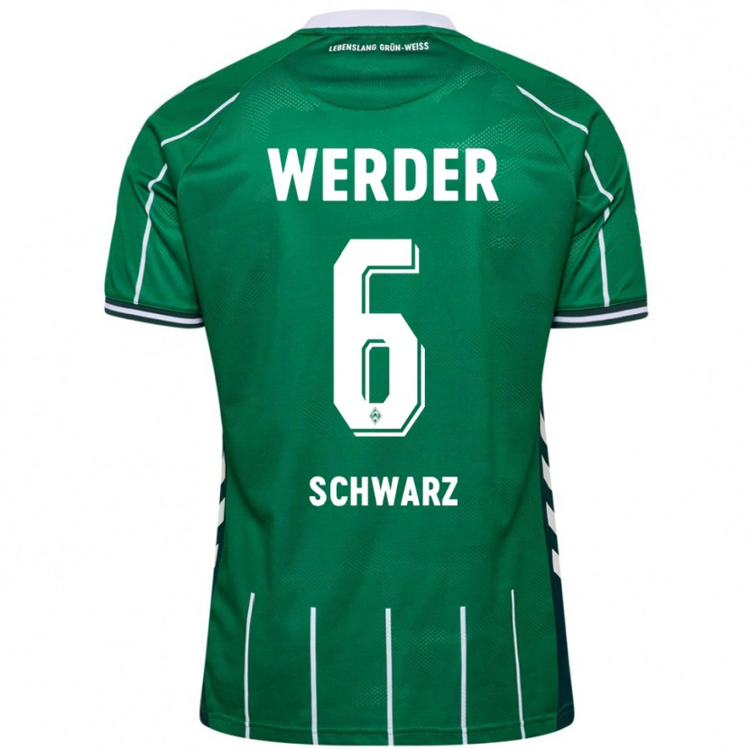 Danxen Mujer Camiseta Ricardo-Felipe Schwarz #6 Verde Blanco 1ª Equipación 2025/26 La Camisa México