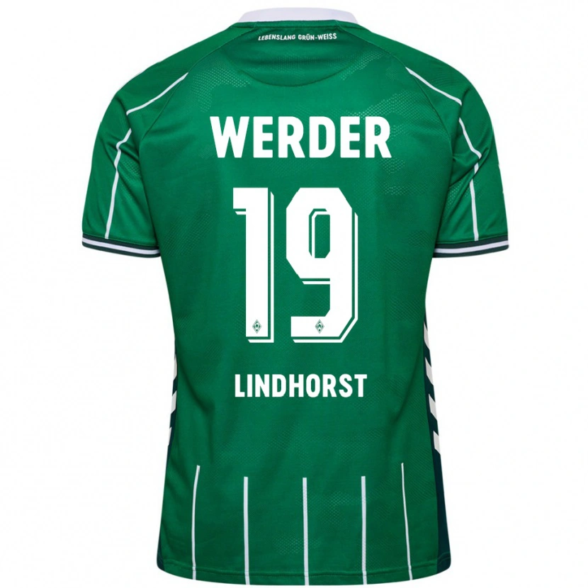 Danxen Mujer Camiseta Jerrit Lindhorst #19 Verde Blanco 1ª Equipación 2025/26 La Camisa México