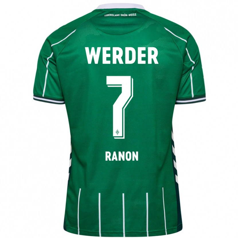 Danxen Mujer Camiseta Yuval Ranon #7 Verde Blanco 1ª Equipación 2025/26 La Camisa México