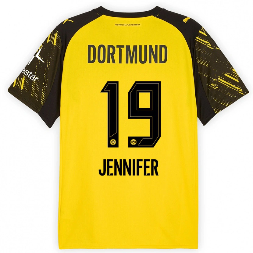 Danxen Mujer Camiseta Gutierrez Bermejo Jennifer #19 Amarillo Negro 1ª Equipación 2025/26 La Camisa México