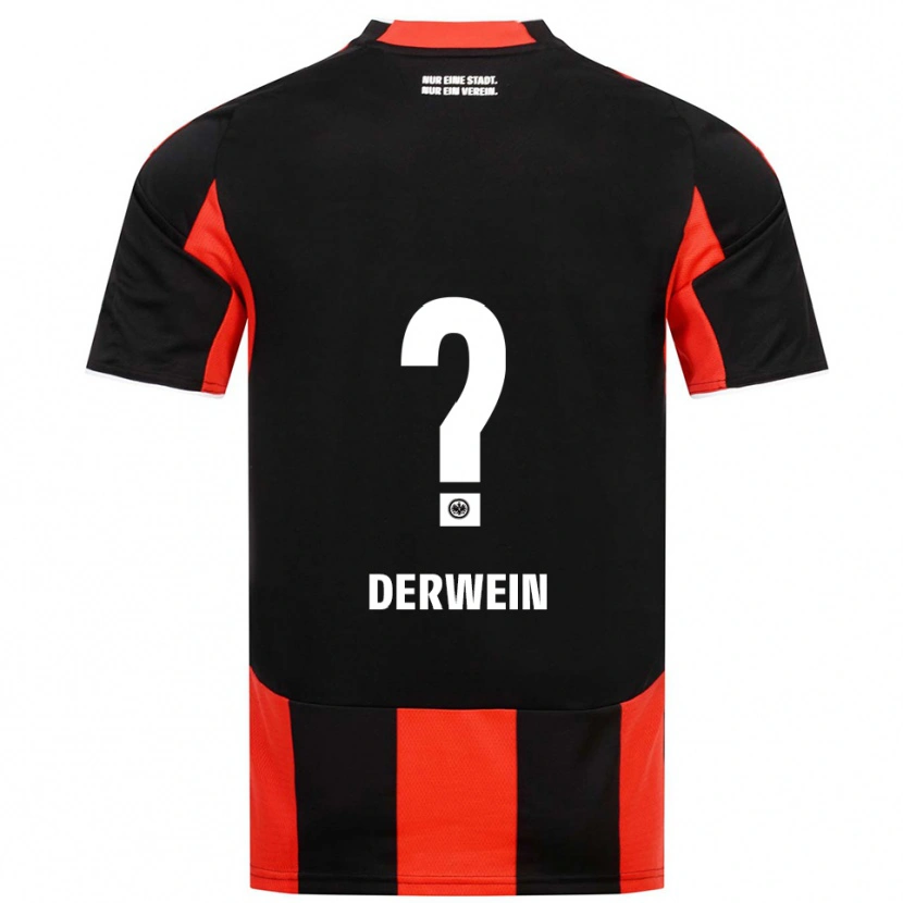 Danxen Mujer Camiseta Elias Derwein #0 Negro Rojo 1ª Equipación 2025/26 La Camisa México