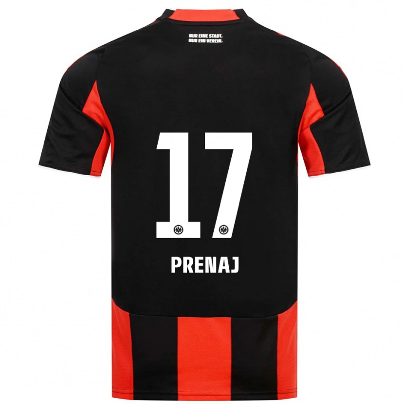 Danxen Mujer Camiseta Christian Prenaj #17 Negro Rojo 1ª Equipación 2025/26 La Camisa México