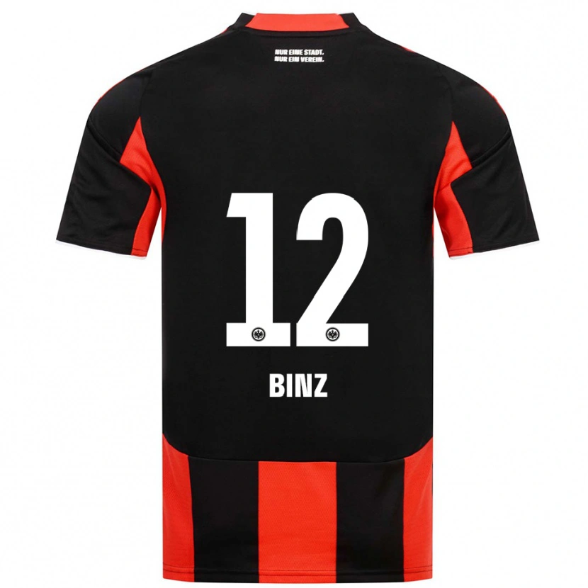 Danxen Mujer Camiseta Sam Binz #12 Negro Rojo 1ª Equipación 2025/26 La Camisa México