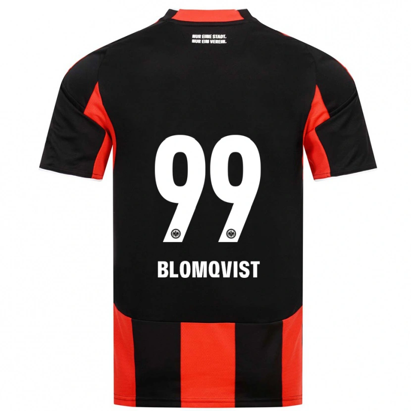 Danxen Mujer Camiseta Rebecka Blomqvist #99 Negro Rojo 1ª Equipación 2025/26 La Camisa México