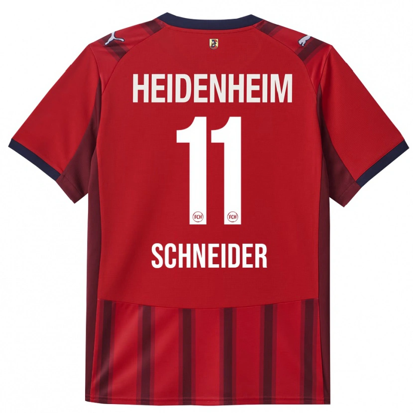 Danxen Mujer Camiseta Noah Schneider #11 Rojo Marino 1ª Equipación 2025/26 La Camisa México