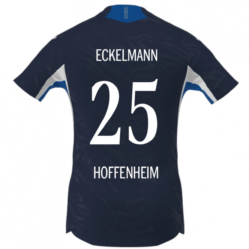 Danxen Mujer Camiseta Henri Eckelmann #25 Marino Blanco 1ª Equipación 2025/26 La Camisa México