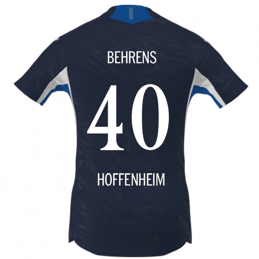 Danxen Mujer Camiseta Hennes Behrens #40 Marino Blanco 1ª Equipación 2025/26 La Camisa México
