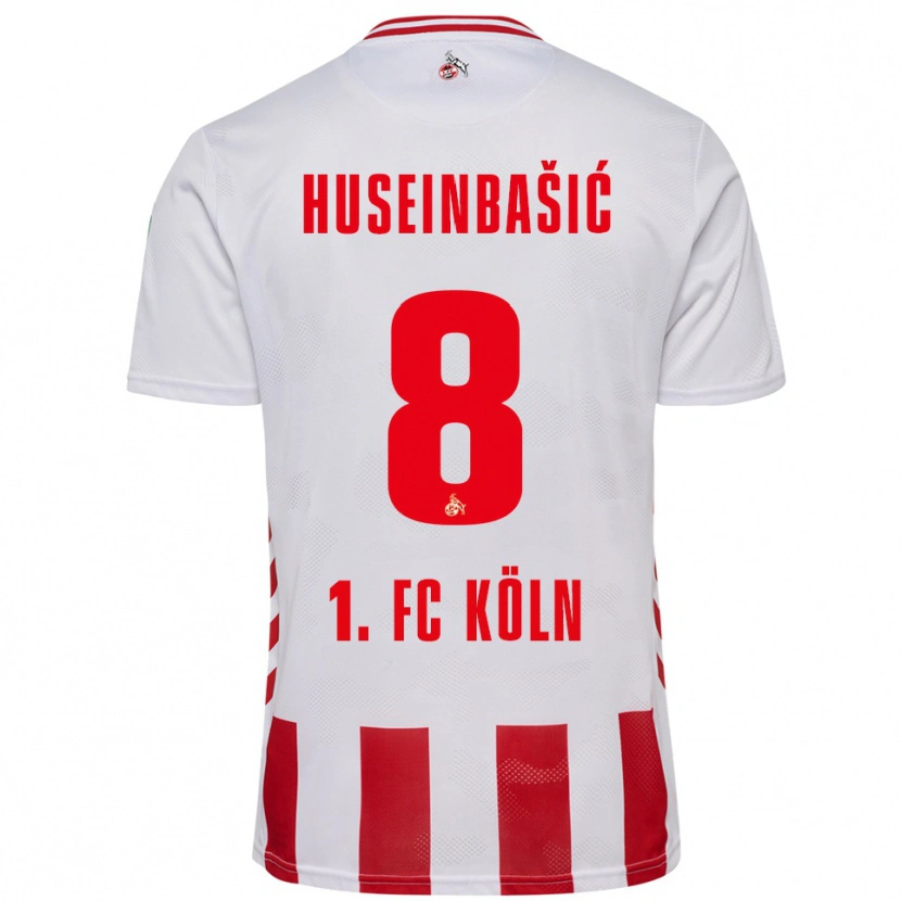 Danxen Mujer Camiseta Denis Huseinbasic #8 Blanco Rojo 1ª Equipación 2025/26 La Camisa México