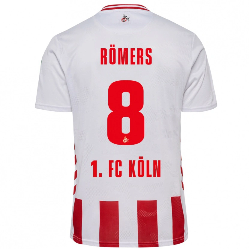 Danxen Mujer Camiseta Arian Römers #8 Blanco Rojo 1ª Equipación 2025/26 La Camisa México