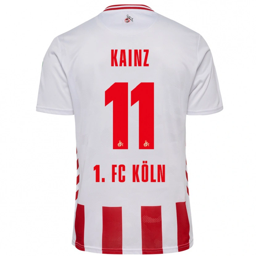 Danxen Mujer Camiseta Florian Kainz #11 Blanco Rojo 1ª Equipación 2025/26 La Camisa México