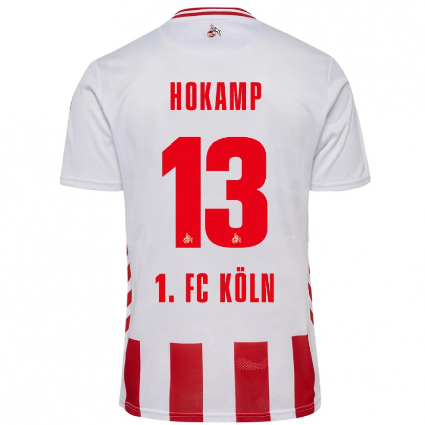 Danxen Mujer Camiseta Merle Hokamp #13 Blanco Rojo 1ª Equipación 2025/26 La Camisa México