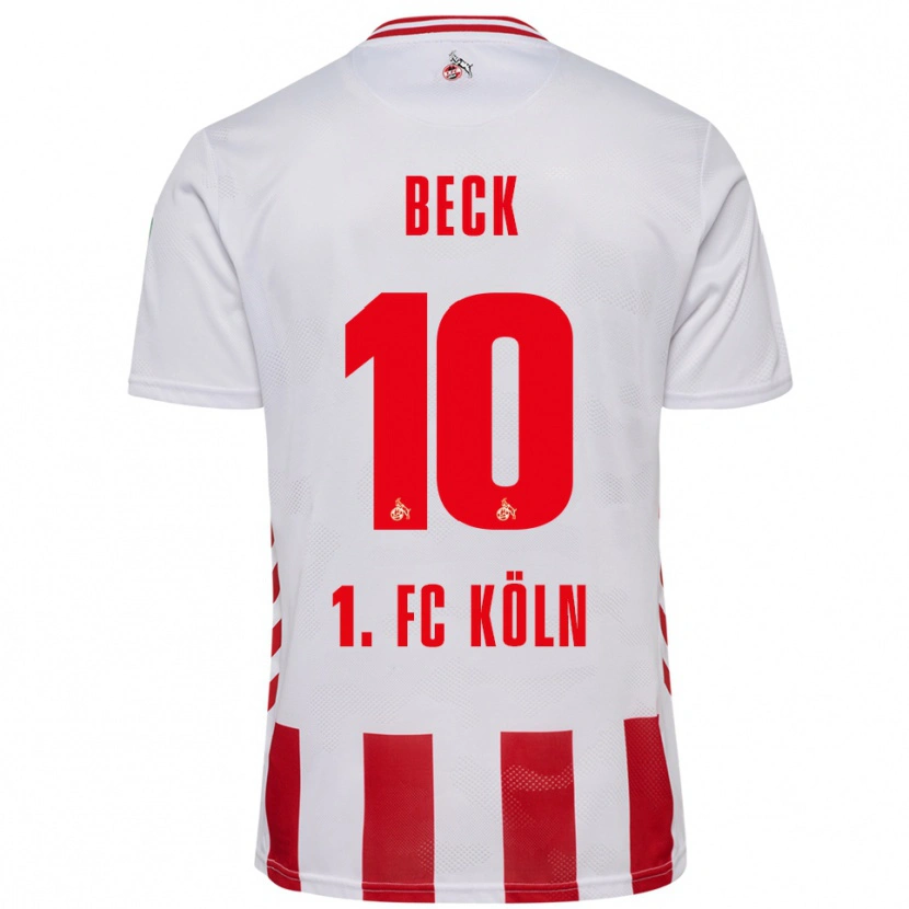 Danxen Mujer Camiseta Sharon Beck #10 Blanco Rojo 1ª Equipación 2025/26 La Camisa México