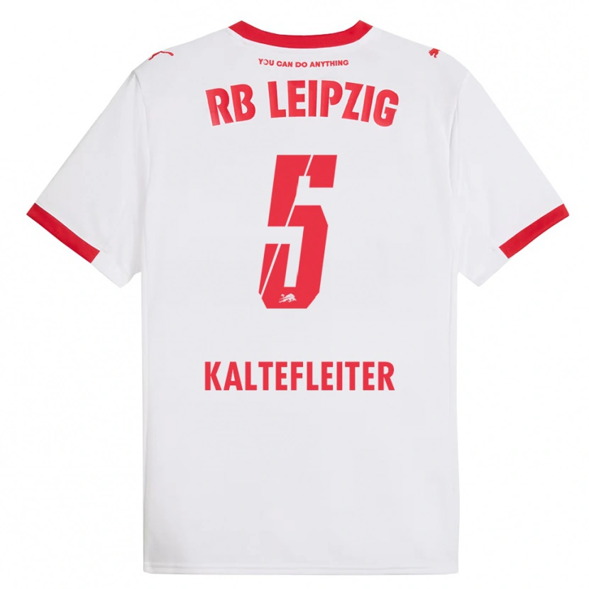 Danxen Mujer Camiseta Benno Kaltefleiter #5 Blanco Rojo 1ª Equipación 2025/26 La Camisa México
