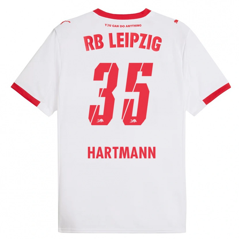 Danxen Mujer Camiseta Fabrice Hartmann #35 Blanco Rojo 1ª Equipación 2025/26 La Camisa México