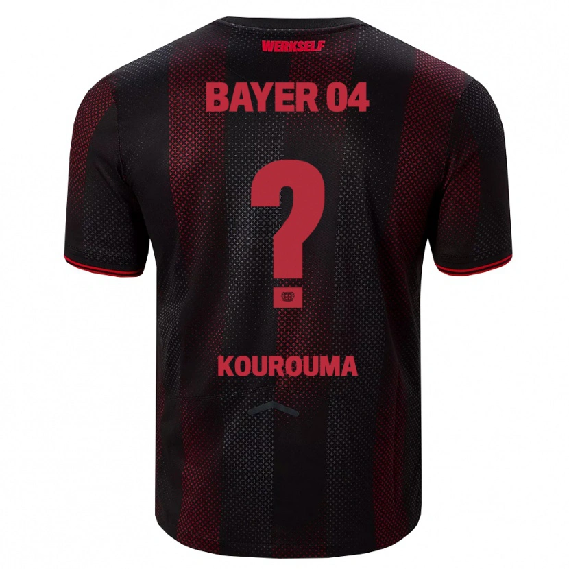 Danxen Mujer Camiseta Fakouman Kourouma #0 Negro Rojo 1ª Equipación 2025/26 La Camisa México