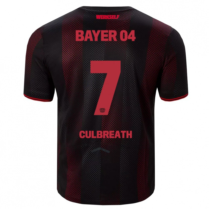 Danxen Mujer Camiseta Montrell Culbreath #7 Negro Rojo 1ª Equipación 2025/26 La Camisa México