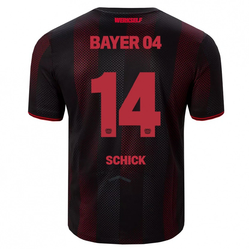 Danxen Mujer Camiseta Patrik Schick #14 Negro Rojo 1ª Equipación 2025/26 La Camisa México