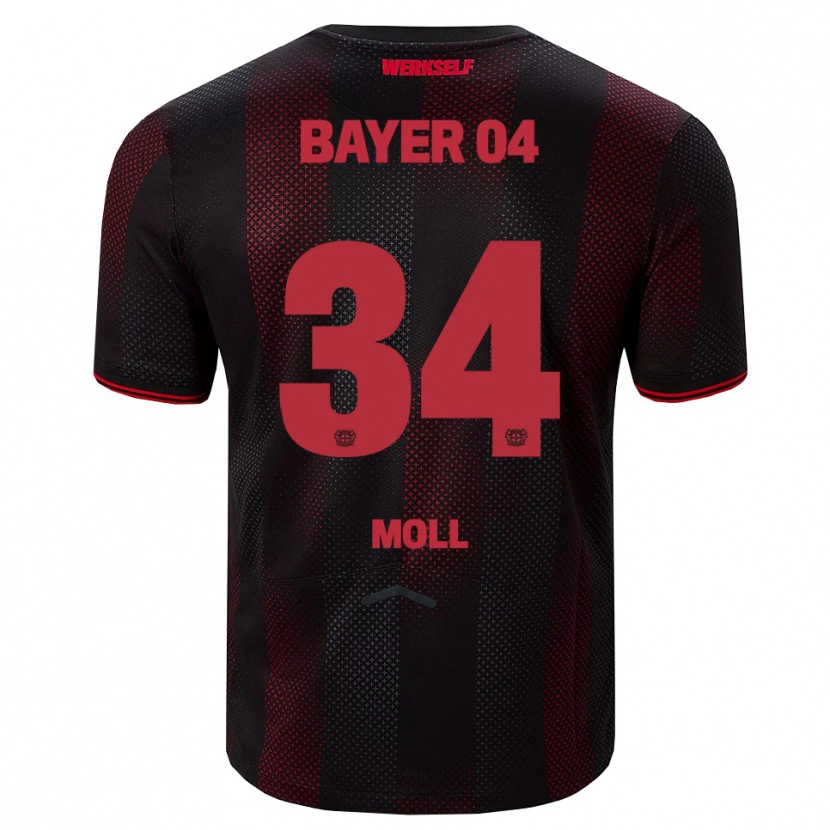 Danxen Mujer Camiseta Anne Moll #34 Negro Rojo 1ª Equipación 2025/26 La Camisa México