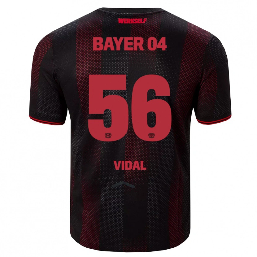 Danxen Mujer Camiseta Juliette Vidal #56 Negro Rojo 1ª Equipación 2025/26 La Camisa México