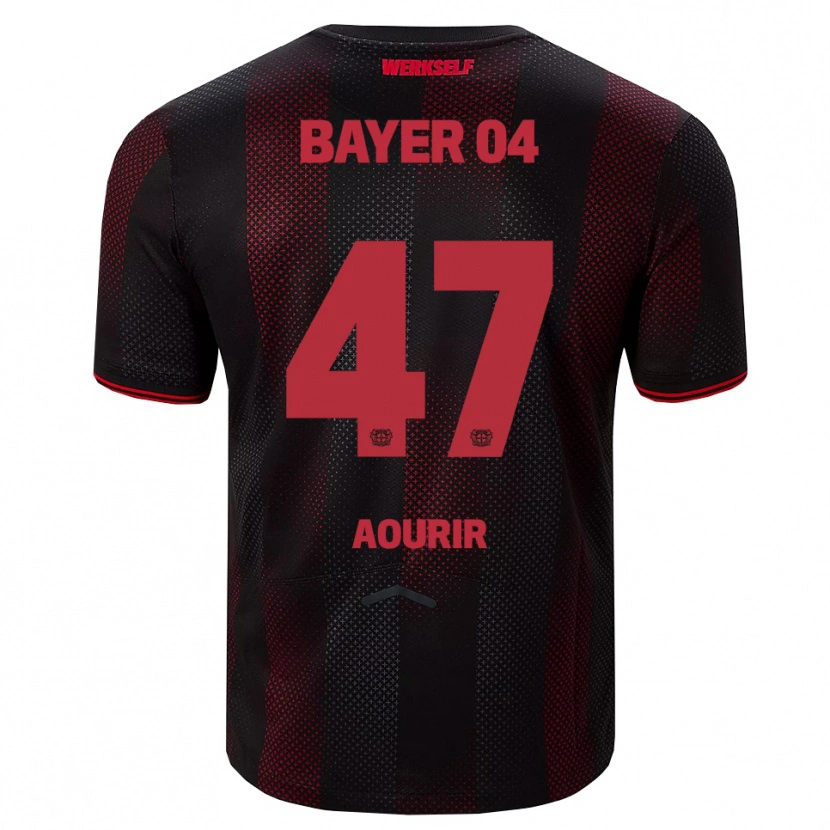 Danxen Mujer Camiseta Ayman Aourir #47 Negro Rojo 1ª Equipación 2025/26 La Camisa México