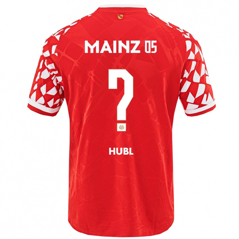 Danxen Mujer Camiseta Jannis Hubl #0 Rojo Blanco 1ª Equipación 2025/26 La Camisa México