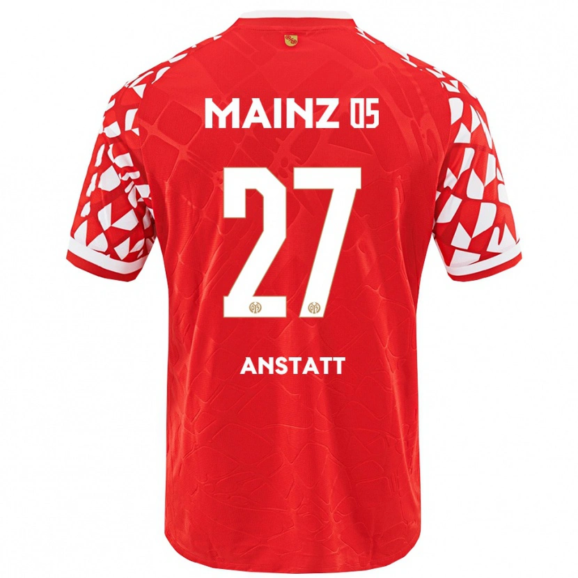 Danxen Mujer Camiseta Nadine Anstatt #27 Rojo Blanco 1ª Equipación 2025/26 La Camisa México