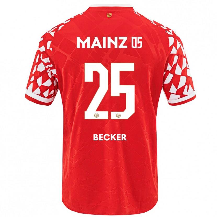 Danxen Mujer Camiseta Kathrin Becker #25 Rojo Blanco 1ª Equipación 2025/26 La Camisa México
