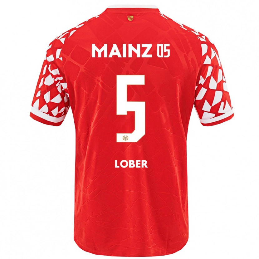 Danxen Mujer Camiseta Jana Löber #5 Rojo Blanco 1ª Equipación 2025/26 La Camisa México