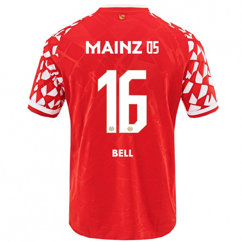 Danxen Mujer Camiseta Stefan Bell #16 Rojo Blanco 1ª Equipación 2025/26 La Camisa México