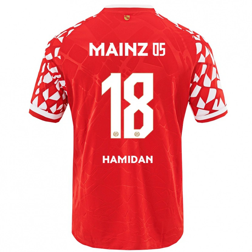 Danxen Mujer Camiseta Ilyas Hamidan #18 Rojo Blanco 1ª Equipación 2025/26 La Camisa México