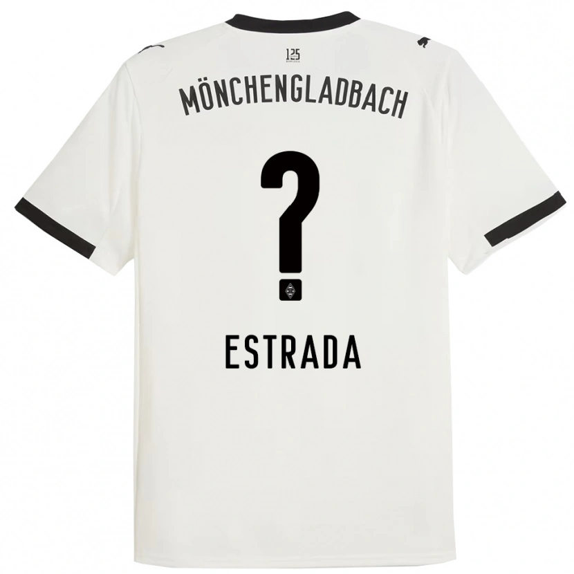 Danxen Mujer Camiseta Joshua Jong Estrada #0 Blanco Negro 1ª Equipación 2025/26 La Camisa México