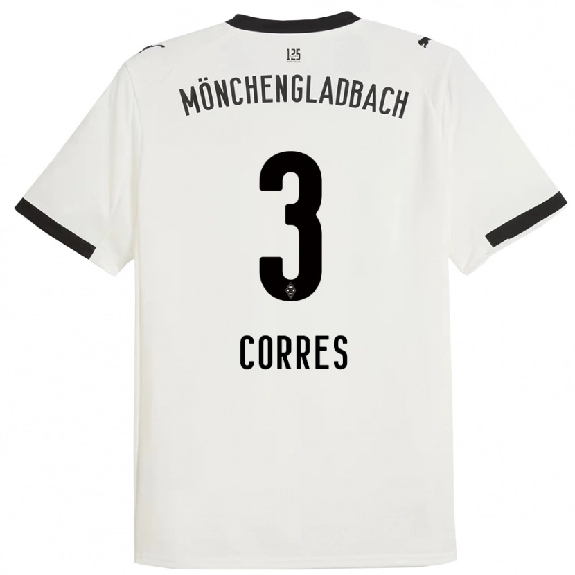 Danxen Mujer Camiseta Carolin Corres #3 Blanco Negro 1ª Equipación 2025/26 La Camisa México