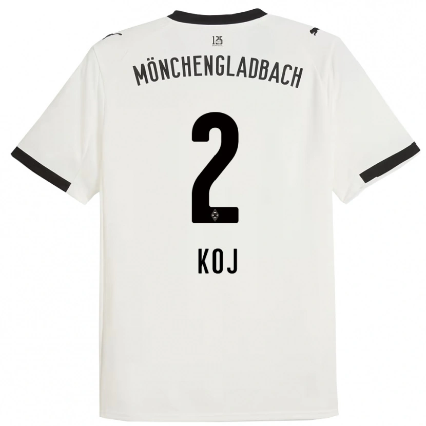 Danxen Mujer Camiseta Julia Koj #2 Blanco Negro 1ª Equipación 2025/26 La Camisa México