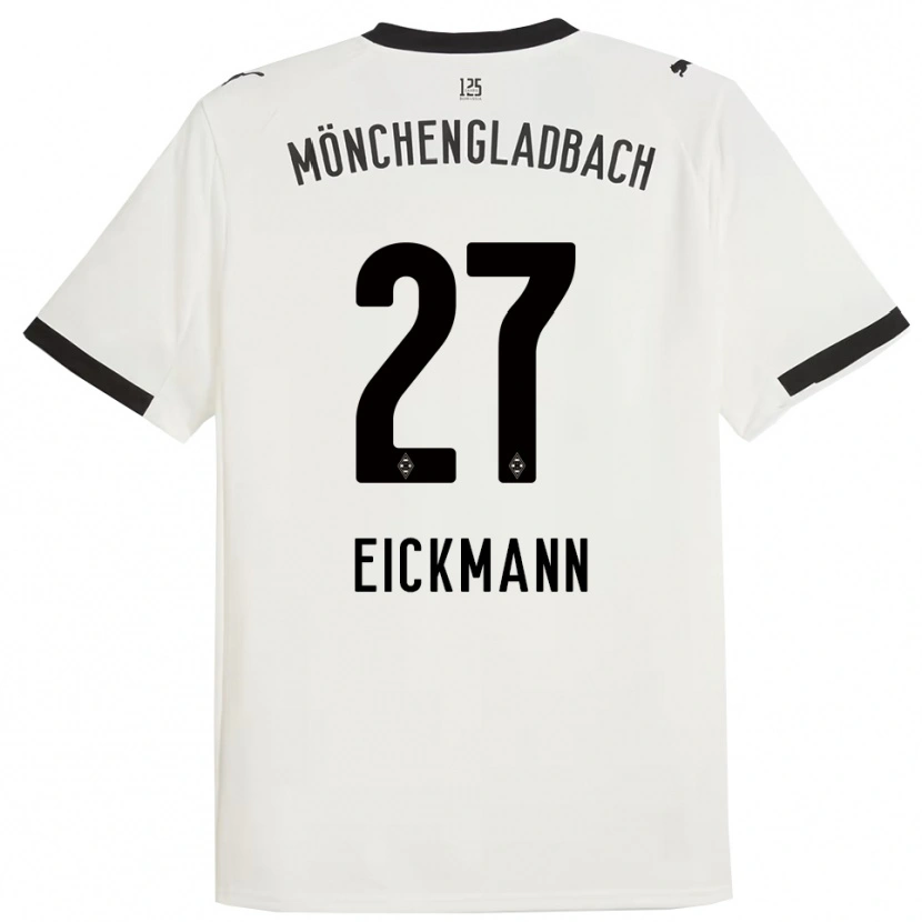 Danxen Mujer Camiseta Mia Eickmann #27 Blanco Negro 1ª Equipación 2025/26 La Camisa México