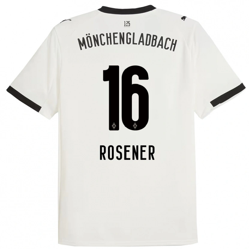 Danxen Mujer Camiseta Chiara Rösener #16 Blanco Negro 1ª Equipación 2025/26 La Camisa México