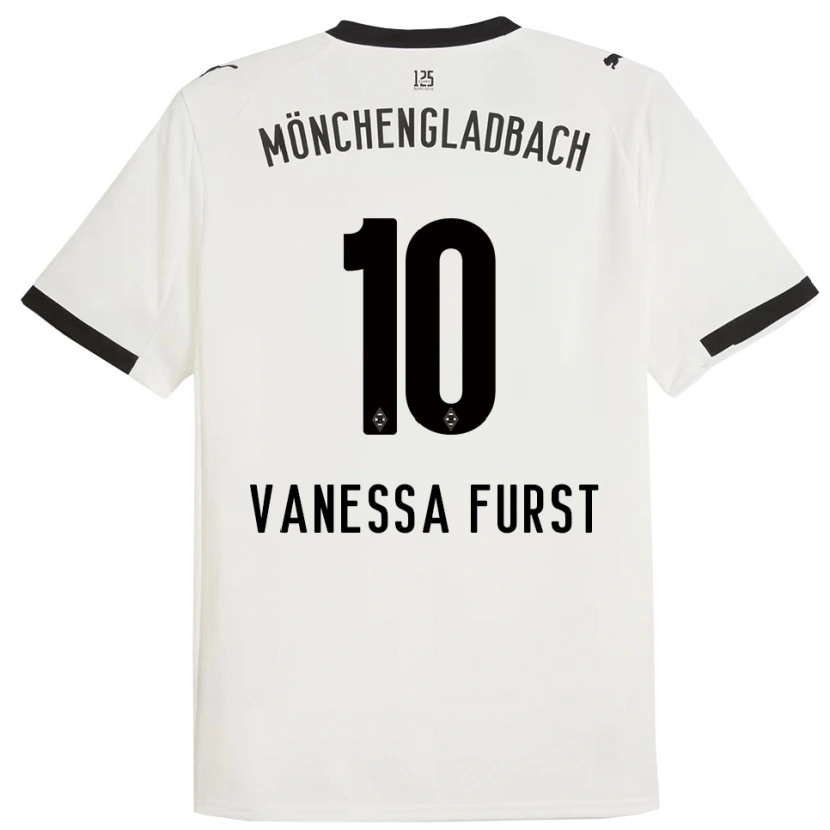 Danxen Mujer Camiseta Vanessa Fürst #10 Blanco Negro 1ª Equipación 2025/26 La Camisa México