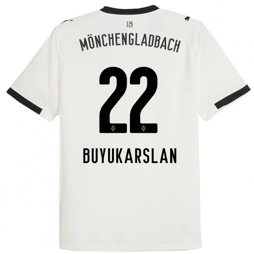 Danxen Mujer Camiseta Oguzcan Büyükarslan #22 Blanco Negro 1ª Equipación 2025/26 La Camisa México