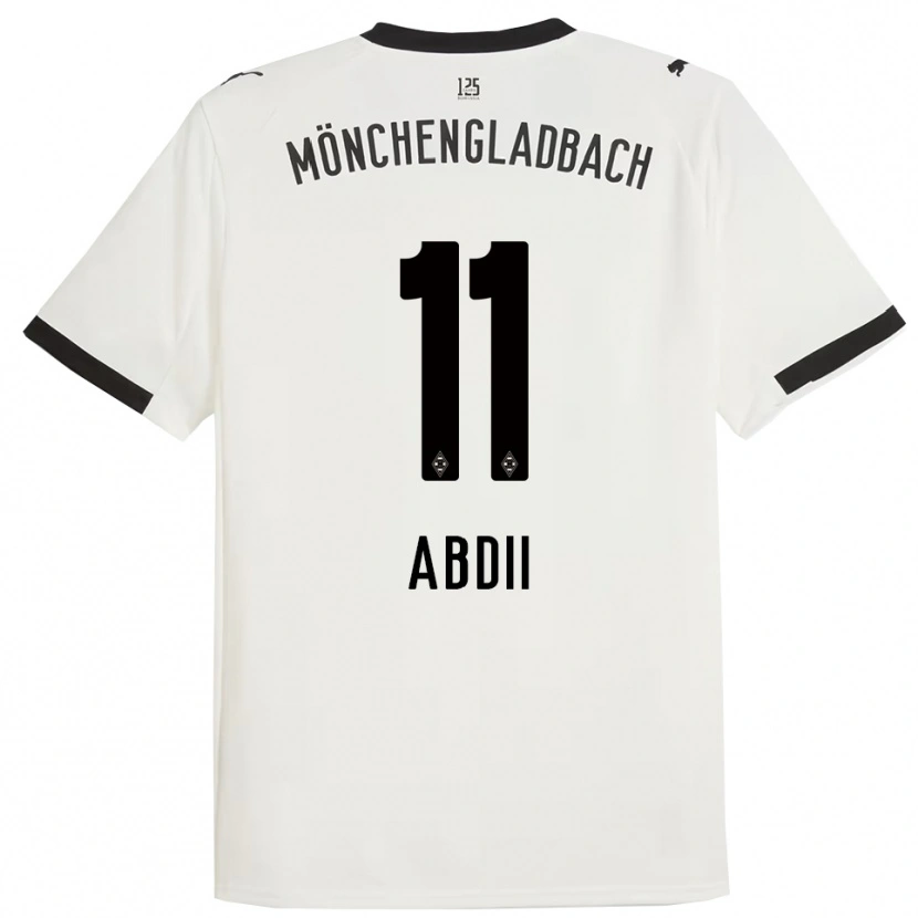 Danxen Mujer Camiseta Alina Abdii #11 Blanco Negro 1ª Equipación 2025/26 La Camisa México
