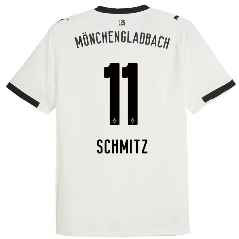Danxen Mujer Camiseta Louisa Schmitz #11 Blanco Negro 1ª Equipación 2025/26 La Camisa México