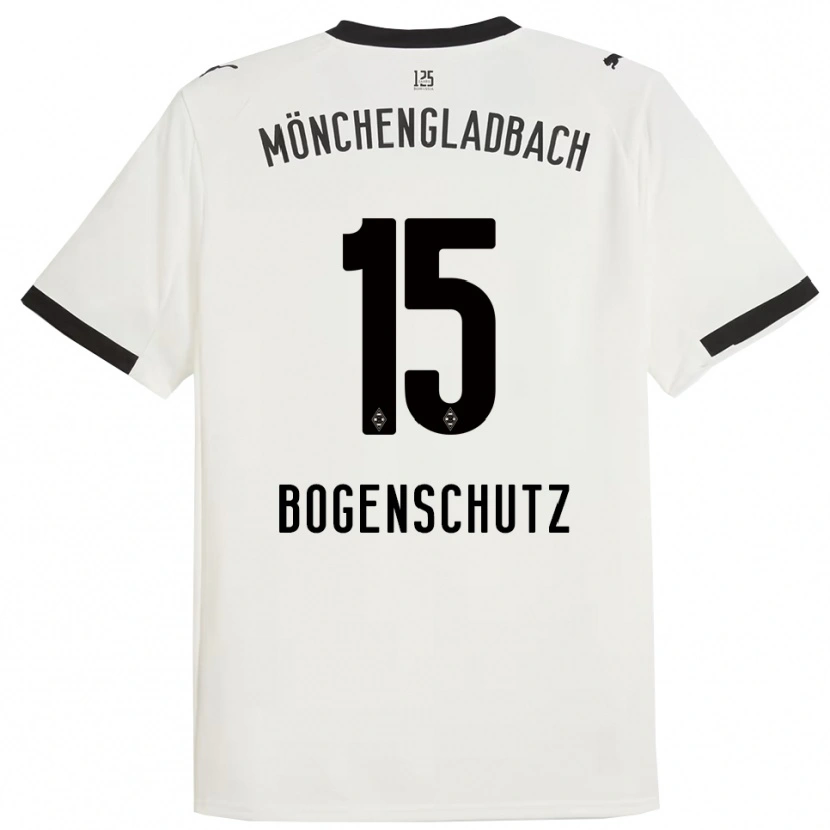 Danxen Mujer Camiseta Kerstin Bogenschutz #15 Blanco Negro 1ª Equipación 2025/26 La Camisa México