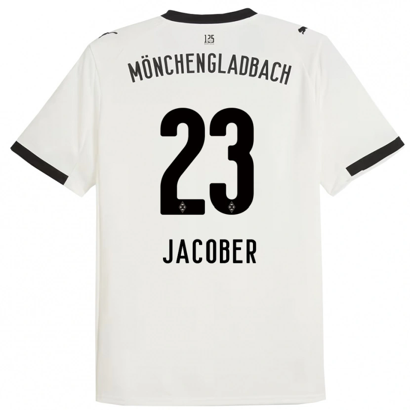 Danxen Mujer Camiseta Magdalena Jacober #23 Blanco Negro 1ª Equipación 2025/26 La Camisa México