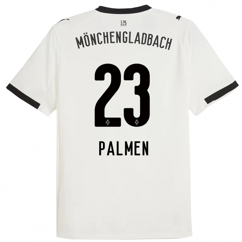 Danxen Mujer Camiseta Luisa Palmen #23 Blanco Negro 1ª Equipación 2025/26 La Camisa México
