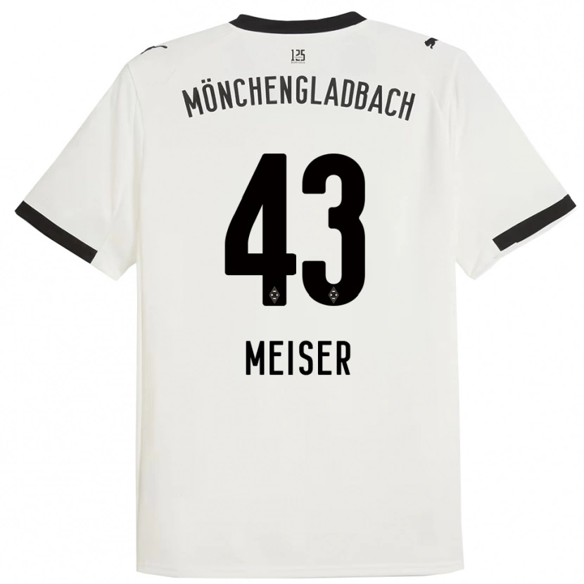 Danxen Mujer Camiseta Tyler Meiser #43 Blanco Negro 1ª Equipación 2025/26 La Camisa México
