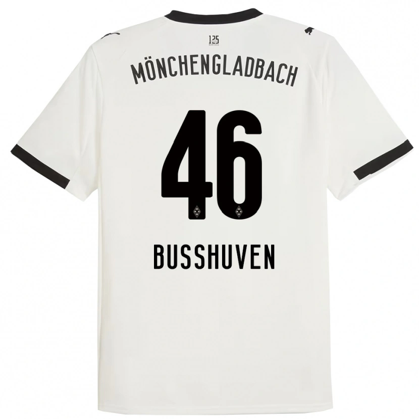 Danxen Mujer Camiseta Alina Busshuven #46 Blanco Negro 1ª Equipación 2025/26 La Camisa México