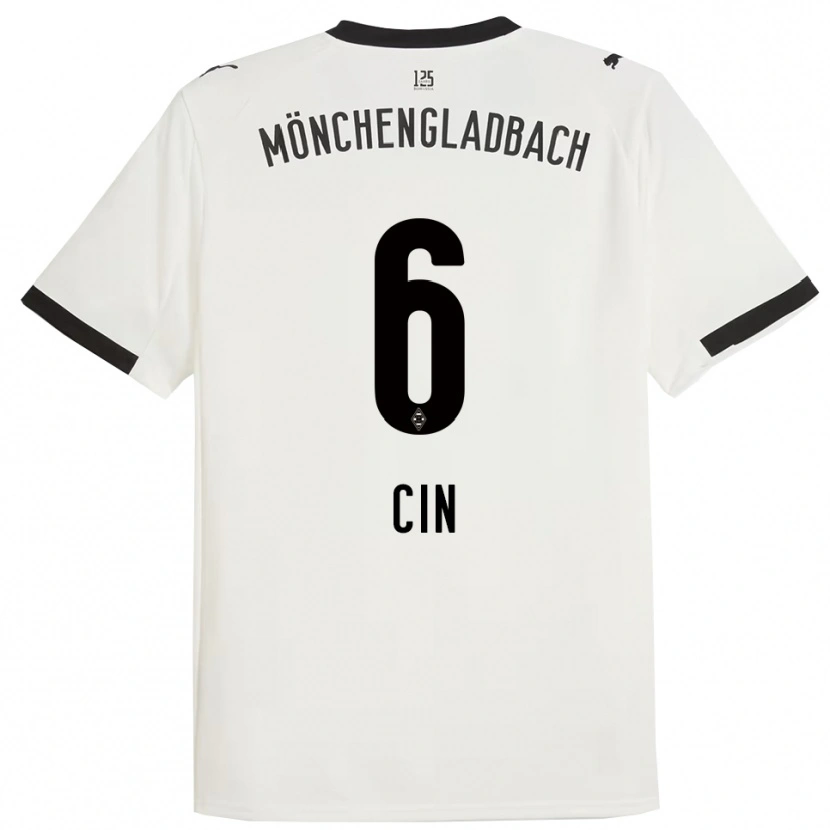 Danxen Mujer Camiseta Miray Cin #6 Blanco Negro 1ª Equipación 2025/26 La Camisa México