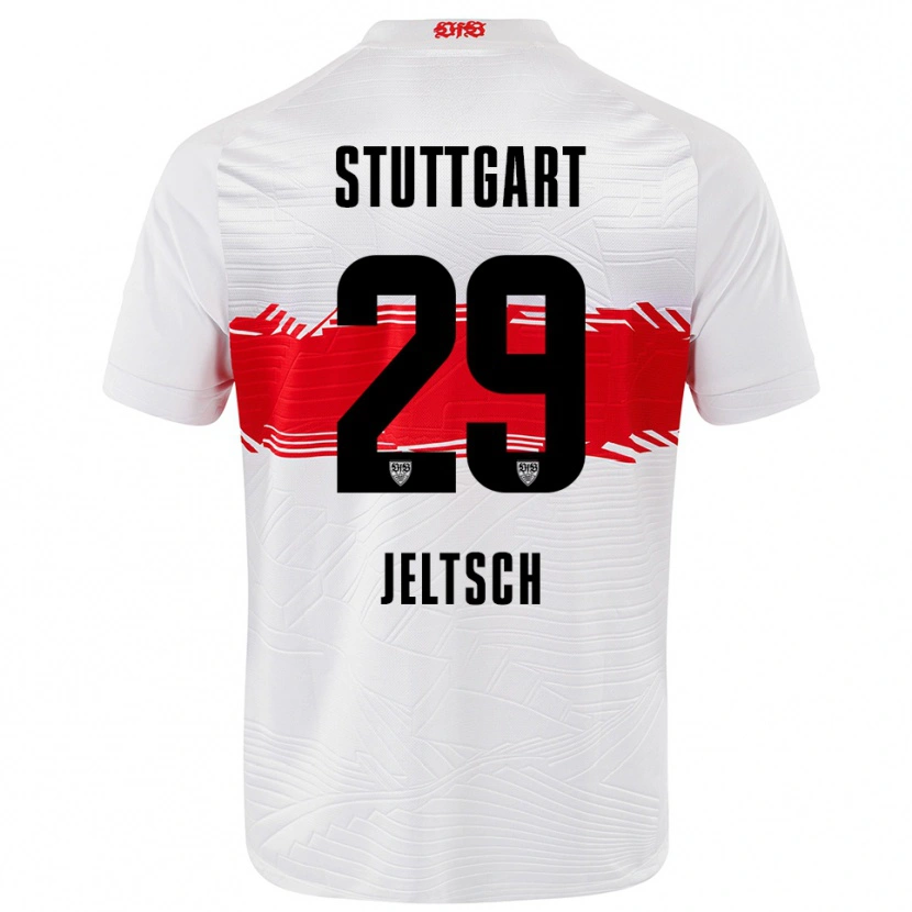 Danxen Mujer Camiseta Finn Jeltsch #29 Blanco Rojo 1ª Equipación 2025/26 La Camisa México