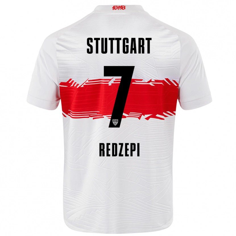 Danxen Mujer Camiseta Dafina Redzepi #7 Blanco Rojo 1ª Equipación 2025/26 La Camisa México