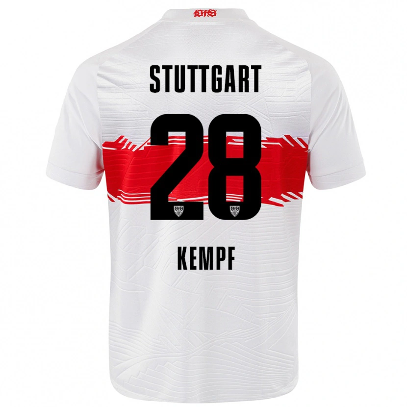 Danxen Mujer Camiseta Karl Kempf #28 Blanco Rojo 1ª Equipación 2025/26 La Camisa México